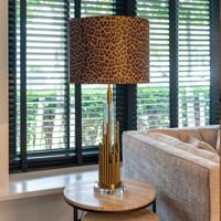 Richmond Tafellamp 'Dex' 58cm hoog, kleur Brushed Gold (excl. kap) - thumbnail