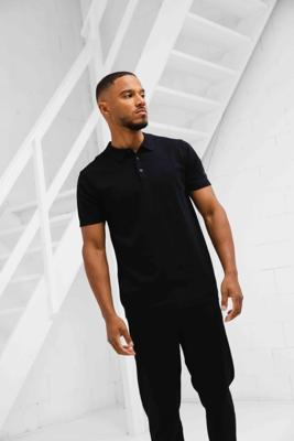 Pure Path Essential Knitwear Polo Heren Zwart - Maat L - Kleur: Zwart | Soccerfanshop Pure Path Essential Knitwear Polo Heren Zwart - Maat L - Kleur: Zwart | Soccerfanshop