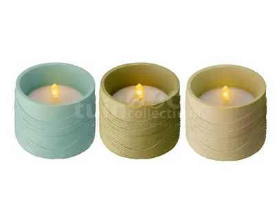 Lumineo Solar Kaars Assorti 10cm 1st