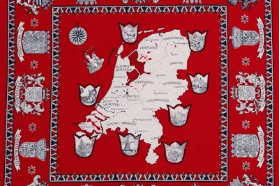 Boeren zakdoek rood Nederland 55 x 55 cm