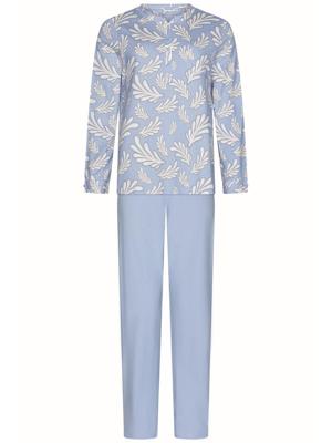 Pastunette dames katoenen pyjama lange mouwen - Blauw