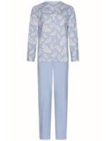 Pastunette dames katoenen pyjama lange mouwen - Blauw - thumbnail