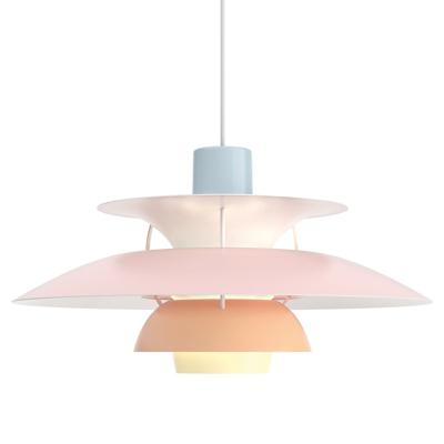 Louis Poulsen PH 5 Hanglamp - Pastel roze, blauw en perzik
