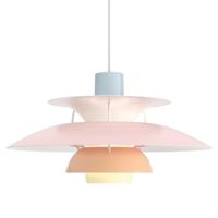Louis Poulsen PH 5 Hanglamp - Pastel roze, blauw en perzik - thumbnail