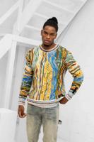 Carlo Colucci C12501 591 Sweater Heren - Maat M - Kleur: GeelGroenBlauwOranje | Soccerfanshop - thumbnail