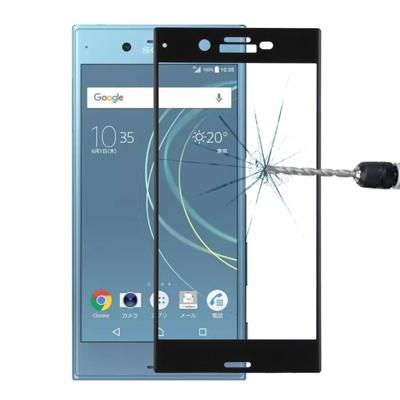 Voor Sony Xperia XZs 0.33mm 9H oppervlaktehardheid 3D gebogen schermvullend getemperd glas scherm Protector(Black)