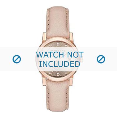 Horlogeband Burberry BU9131 Leder Beige 18mm