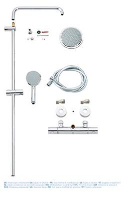 Grohe Tempesta New Cosmopolitan Doucheset Met Thermostaat Chroom - thumbnail