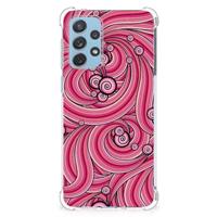 Samsung Galaxy A73 Back Cover Swirl Pink - thumbnail