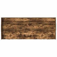 Opbergbedframe met hoofdeinde Gerookt eiken 80 x 200 cm Bewerkt hout - thumbnail