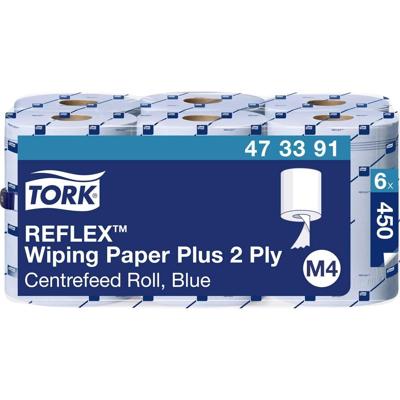 Poetspapier tork m4 advanced 2laags 450 vel blauw