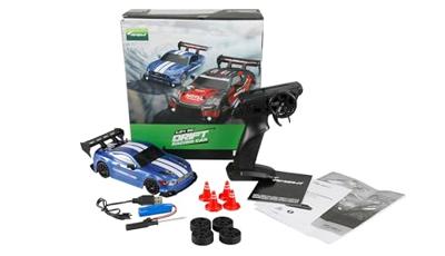 Amewi 21111 Drift Racing Car 1:24 RC modelauto voor beginners Elektro Sportwagen 4WD Incl. accu en laadkabel, Met lichteffect Amewi 21111 Drift Racing Car 1:24 RC modelauto voor beginners Elektro Sportwagen 4WD Incl. accu en laadkabel, Met lichteffect