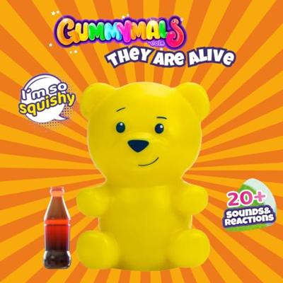 Jiggly Pets Gummymals Gummy Bear 12 cm + Licht en Geluid Geel
