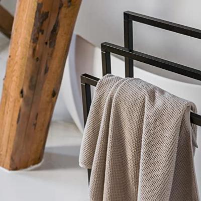 Handdoekrek Sealskin Tube Vrijstaand Zwart