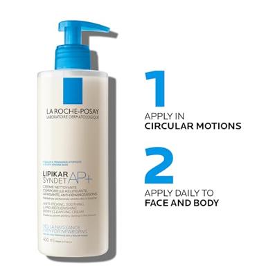 La Roche-Posay - La Roche Lipikar Syndet AP+ Cleansing Bodycream-Gel Vochtinbrengende crème 400 ml