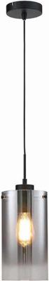 Freelight Hanglamp Ventotto 1 lichts Ø 15 cm rook glas zwart Freelight Hanglamp Ventotto 1 lichts Ø 15 cm rook glas zwart