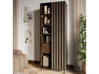 Vitrinekast PELOSA 2 deuren portland eik/zwart - thumbnail