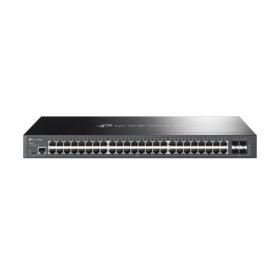 TP-LINK JetStream 48-Port-Gigabit-L2-Managed-Switch mit 4 SFP-Slots, Managed, L2, Gigabit Ethernet (10/100/1000), Rack-Einbau, 1U TP-LINK JetStream 48-Port-Gigabit-L2-Managed-Switch mit 4 SFP-Slots, Managed, L2, Gigabit Ethernet (10/100/1000), Rack-Einbau, 1U