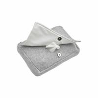 Meyco billendoekjesbox Knit basic grijs melange - thumbnail