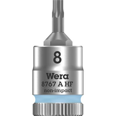 Wera 8767 A HF TORX® Zyklop Bit/dop-combinatie met 1/4" Aandrijving met Vasthoudfunctie, TX 8 x 28 mm - 1 stuk(s) - 05003360001 Wera 8767 A HF TORX® Zyklop Bit/dop-combinatie met 1/4" Aandrijving met Vasthoudfunctie, TX 8 x 28 mm - 1 stuk(s) - 05003360001