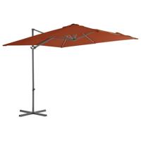 Zweefparasol met stalen paal 250x250 cm terracottakleurig - thumbnail