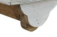 Bijzettafel DKD Home Decor MB-182010 Wit Gouden Metaal Mangohout 115 x 60 x 45 cm - thumbnail