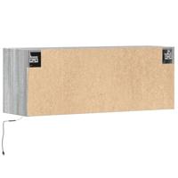 Tv-wandmeubel met LED-verlichting 100x31x35 cm grijs sonoma - thumbnail