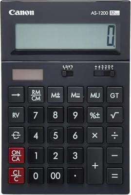 Canon AS-1200 Bureaurekenmachine Zwart Aantal displayposities: 12 werkt op zonne-energie, werkt op batterijen (l x b x h) 37 x 119 x 37 mm