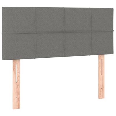 Boxspring met matras stof donkergrijs 180x200 cm