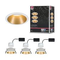Paulmann 93406 Cole Coin Inbouwlamp Set van 3 stuks LED 6.50 W Wit, Goud - thumbnail