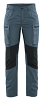 Blåkläder Dames Service werkbroek Stretch 71591845 | Gevoelloos blauw/Donkerblauw | Maat 40 - 7330509787632 - thumbnail