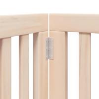 Hondenhek inklapbaar met deur 9 panelen 450 cm populierenhout - thumbnail