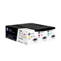 HP Toner 410X Origineel Combipack Cyaan, Magenta, Geel 5000 bladzijden CF252XM - thumbnail