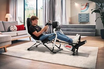 SimRacing opklapbare cockpit - PLAYSEAT Challenge DD - F1 Editie - Wit en zwart SimRacing opklapbare cockpit - PLAYSEAT Challenge DD - F1 Editie - Wit en zwart