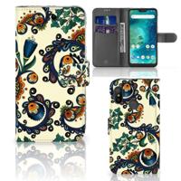 Wallet Case Xiaomi Mi A2 Lite Barok Flower - thumbnail
