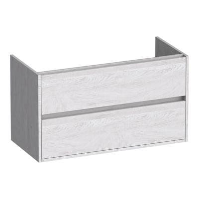 Brauer Adore - Onderkast - 100 cm - met 2 Softclose Lades Greeploos en 1 Sifon Uitsparing - Forest Seashell