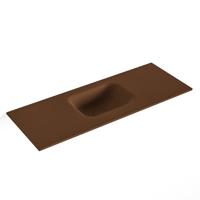 MONDIAZ LEX Rust solid surface inleg wastafel voor toiletmeubel 80cm. Positie wasbak midden - thumbnail