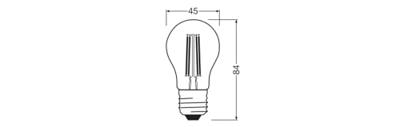 OSRAM HOMELIGHTING 4099854468070 LED-lamp Energielabel D (A - G) E27 3.4 W Koudwit (Ø x h) 45.00 mm x 45.00 mm 1 stuk(s)
