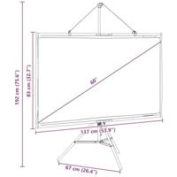 Projectiescherm met statief 60 inch 16:9 - thumbnail