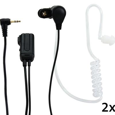 Alecto FRH-10 DUO hoofdtelefoon/headset In-ear Bosbes, Transparant