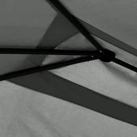 Prieel met zijwand 160 g/m 3x4x2,6 m antracietkleurig - thumbnail