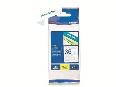 Brother TZe-263 Labeltape Kunststof Tapekleur: Wit Tekstkleur: Blauw 36 mm 8 m
