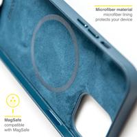 Accezz Leather met MagSafe voor Apple iPhone 13 Telefoonhoesje Blauw - thumbnail