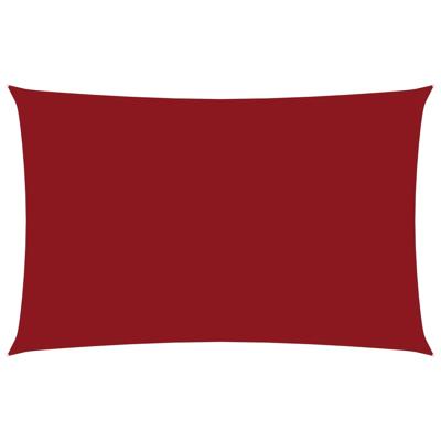 Zonnescherm rechthoekig 2,5x5 m oxford stof rood