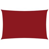 Zonnescherm rechthoekig 2,5x5 m oxford stof rood - thumbnail