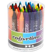 Creativ Company Set met 12 kleuren kleurkrijt, 48 st. - thumbnail