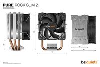 be quiet! Pure Rock Slim 2 cpu-koeler - thumbnail