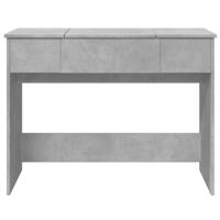 Kaptafel met spiegel 100x45x76 cm betongrijs - thumbnail