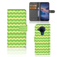 Nokia 5.4 | Telefoon Hoesje | Waves Green - thumbnail
