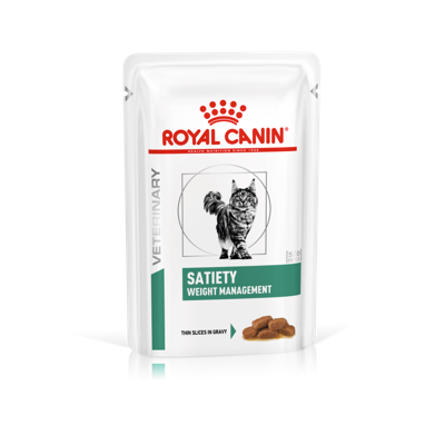 Royal Canin Veterinary Satiety Weight Management natvoer kat (in saus) 2 dozen (24 x 85 g) Royal Canin Veterinary Satiety Weight Management natvoer kat (in saus) 2 dozen (24 x 85 g)
